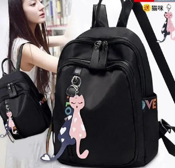 

2021 New Oxford double shoulder bag women's version versatile one shoulder dual purpose small backpack canvas travel bag