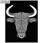 5d алмазная живопись абстрактная голова быка искусство полная квадратнаякруглая алмазная живопись diy 3d Алмазная мозаика вышивка