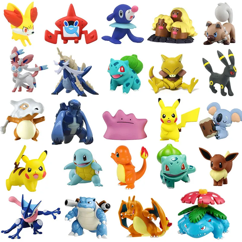 TAKARA TOMY Покемон мультфильм 37 стилей Сквиртл Бульбазавр Чаризард детектива пика Аниме фигурки куклы игрушки подарки для детей