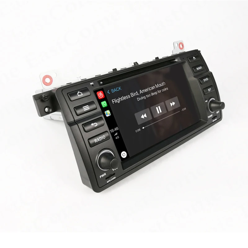 Автомагнитола CarExc один Din Android 9 0 автомобильный DVD-плеер с CarPlay для BMW E46 M3