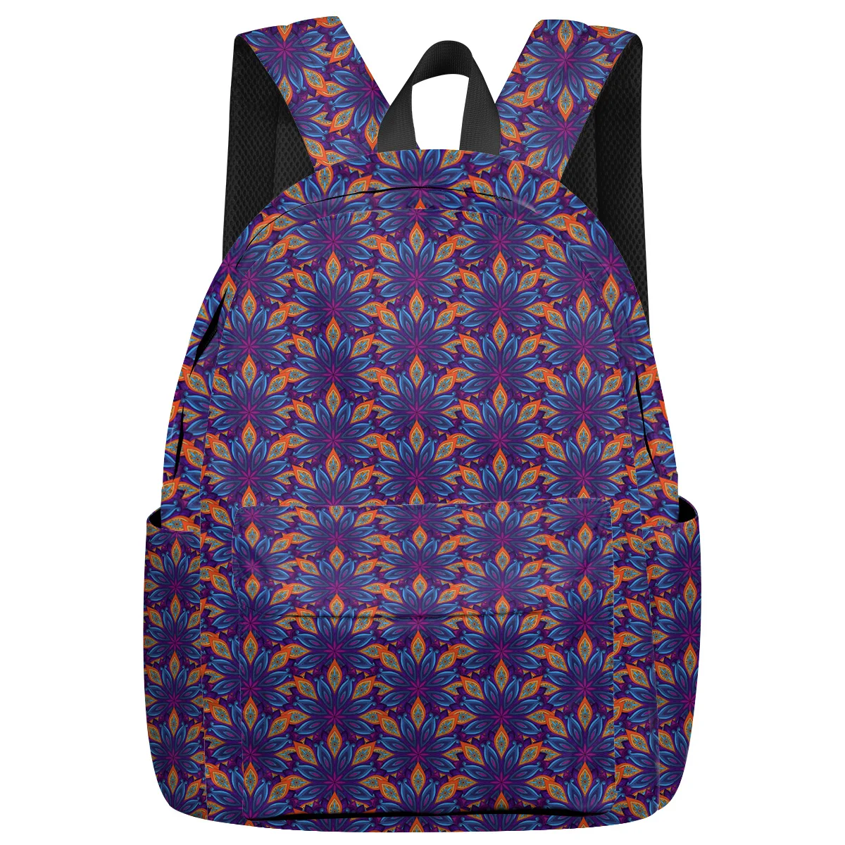 Новый Школьный рюкзак для мальчиков и девочек с фиолетовым цветочным узором