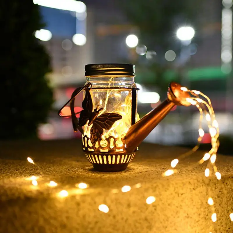 

Светильник для душа на солнечной батарее, медный провод, железный художественный уличный светильник ильник для газона, ландшафта, декорати...