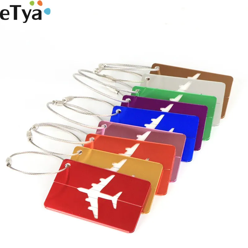 ETya 1 шт. новые бирки для багажа из алюминиевого сплава женщин и мужчин адреса