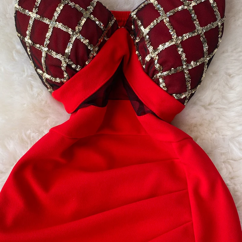 Женское клетчатое облегающее мини-платье без рукавов с V-образным вырезом и