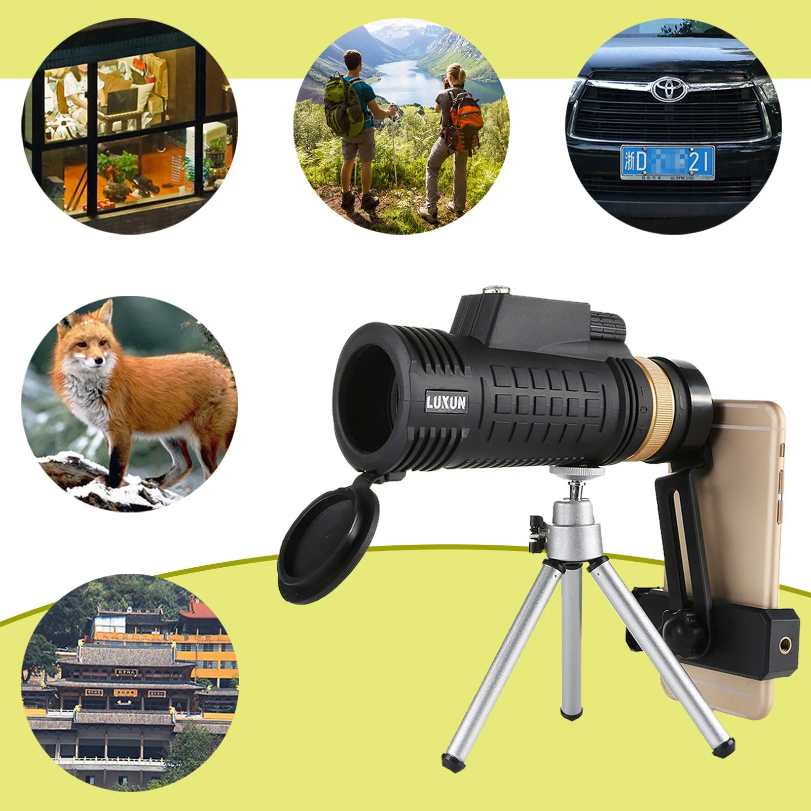 

18x62 Astronomical Telescope 40mm Wide Angle Kids Astronomical Monocular Telescope with Tripod Student Space Observation Present