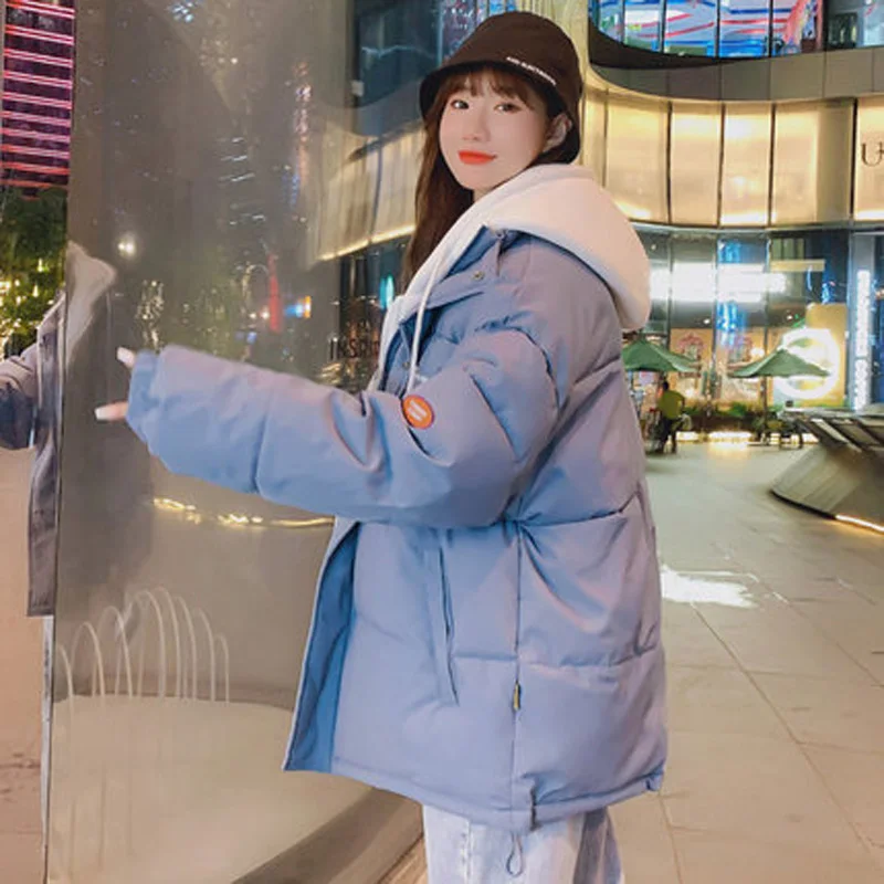 

Bread coat short down down cotton coat cotton coat female Korean version loose winter coat small padded jacket 2021 new style