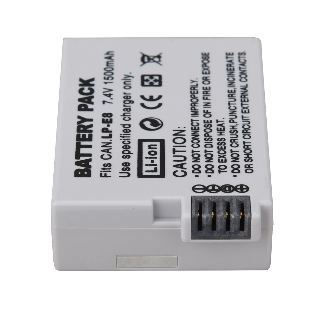 1500 мАч Сменный аккумулятор для цифровой камеры Canon EOS 600D 650D 550D 700D T4i T5i Аккумулятор