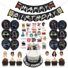 Чехол с рисунком из ТВ-шоу друзья для костюмированной вечеринки по теме друзей воздушные шары друзей торт фигурки жениха и невесты; С днем рождения баннер на день рождения Декор для детского дня рождения