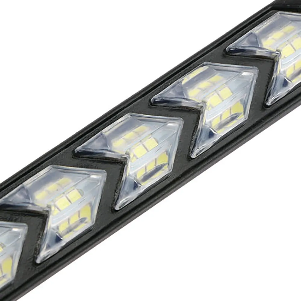 

Turn Signal 12LED Strip Lights 10W Accessories Amber Flexible Flowing Sequential