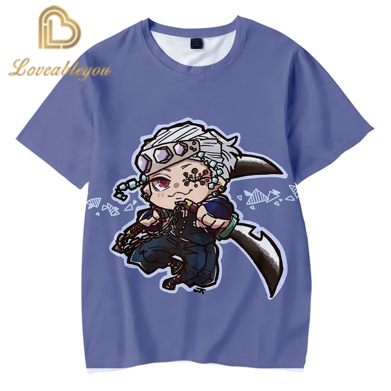 Летние футболки с 3d принтом коротким рукавом убийца демонов: Kimetsu No Yaiba Kamado Tanjirou