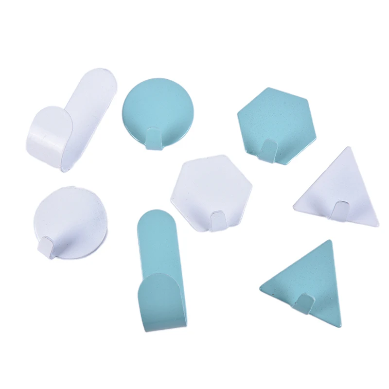 4 шт Мини двери сильные липкие крючки для ванной пробивая дверь без следов гвоздь