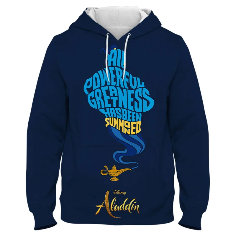 Толстовка Aladdin Мужская/Женская с длинным рукавом Модный пуловер оверсайз для