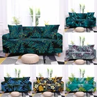 Набор чехлов для дивана с тропическими листьями, эластичное покрытие для гостиной, современная мебель, секционный L диван-кровать, все включено