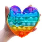 Игрушка антистресс Pop, снятие стресса, Радужный Пузырь, Игрушка антистресс для взрослых и детей, сенсорная игрушка, снимает пузырьки и сжимает