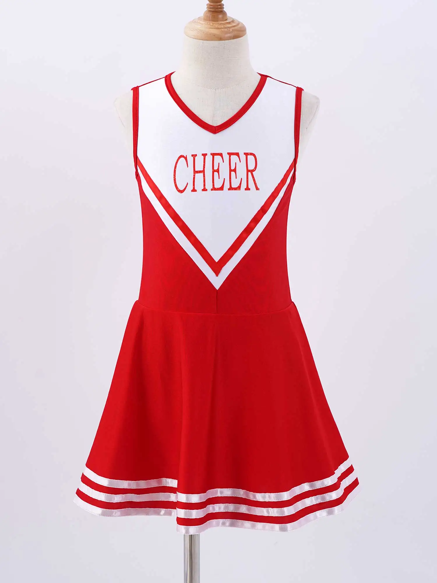 Детский костюм чарлидинга для девочек школьные костюмы Униформа команды