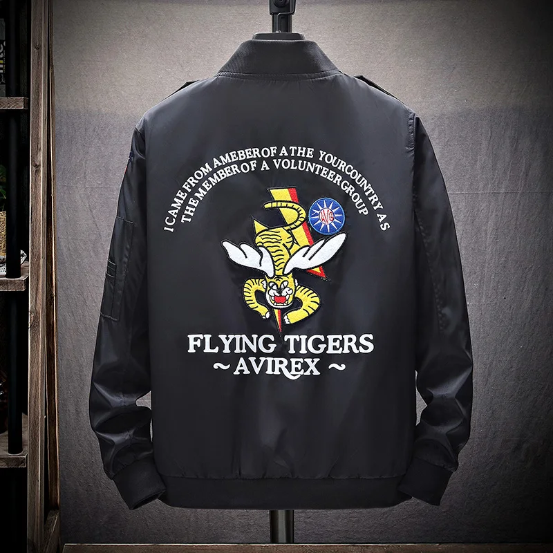 MA 1Military байкерская куртка мужская Осенняя мода Slim Fit пилот детская верхняя одежда