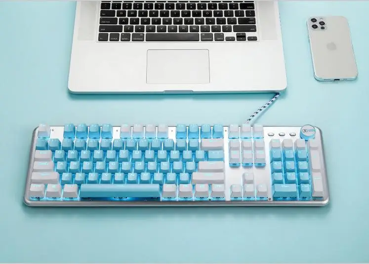 

X9 Gaming Mechanical Keyboard 104-Key Keyboard Full-key Multi-function High Special Axis Mechanical Keyboard for Notebook PC