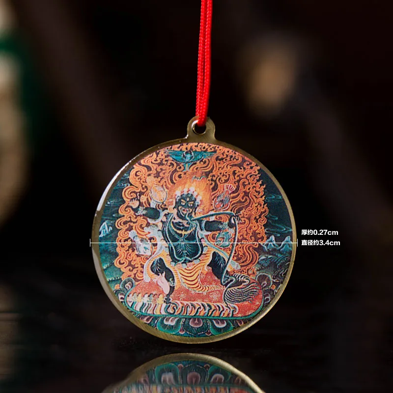 Mahasthamaprapta статуя Будды маленькая тибетская буддистская медная подвеска из фольги