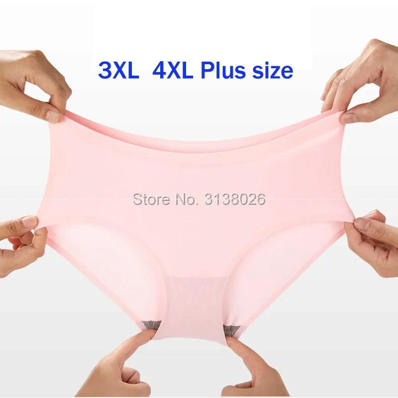 Женские трусы, тянущиеся, размера плюс 4XL, высокая талия, нижнее белье для женщин, сексуальные ультра-тонкие трусики, Бесшовные штаны, модные новые