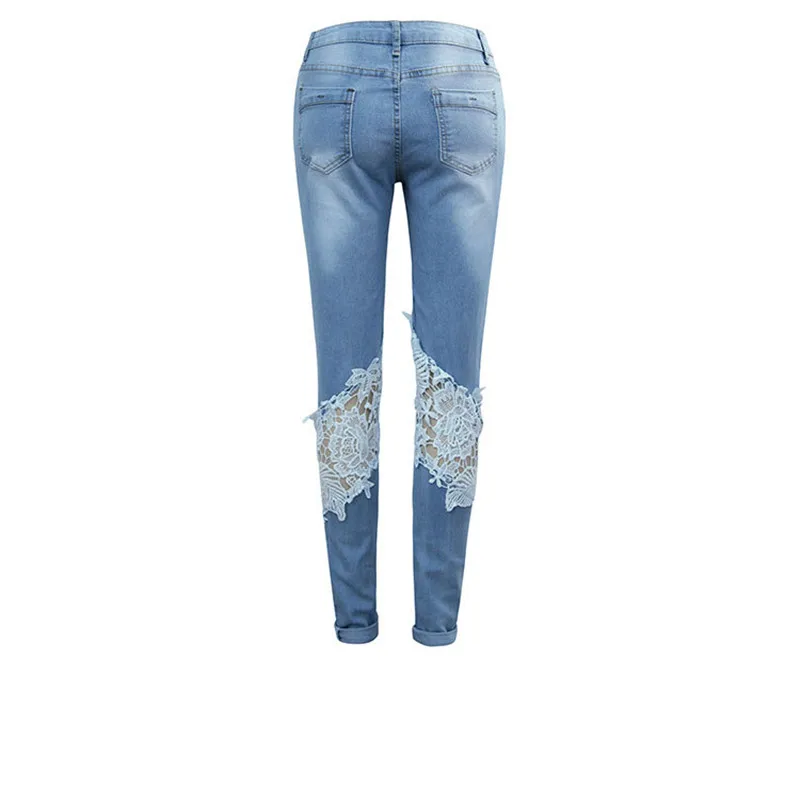 Женские узкие брюки Adogirl белые кружевные карандаш до колена с принтом винтажные