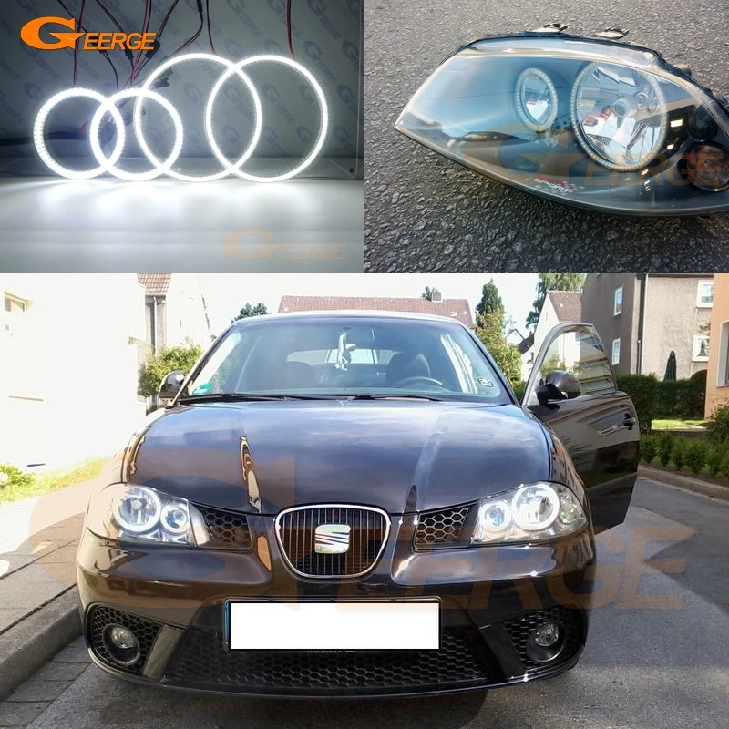 Для SEAT IBIZA 6L CORDOBA facelift 2006 2007 2008 ультра яркий SMD СВЕТОДИОДНЫЙ ангельские глазки
