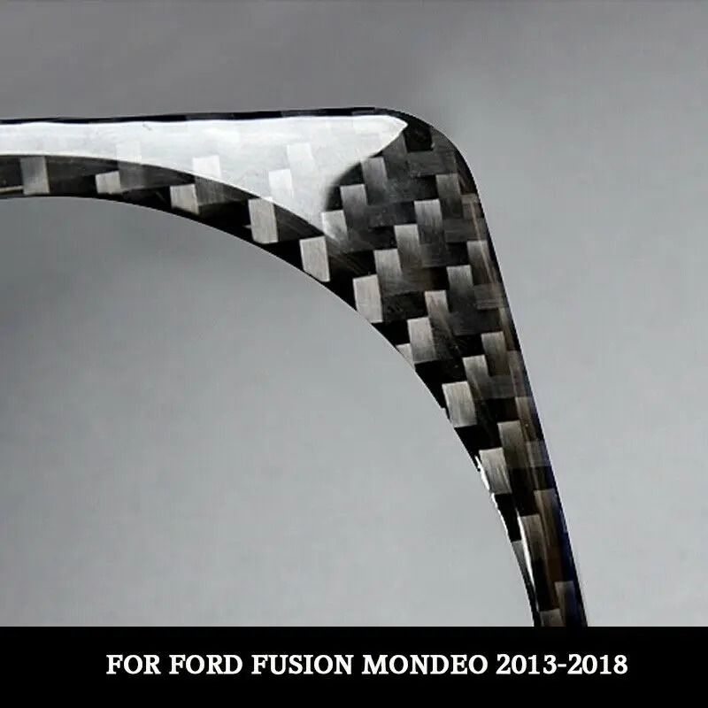Pcmos карбоновая рамка переключателя фары для Ford Fusion Mondeo 2013 2014 2015 2016 2017 2018 Interior Stickes
