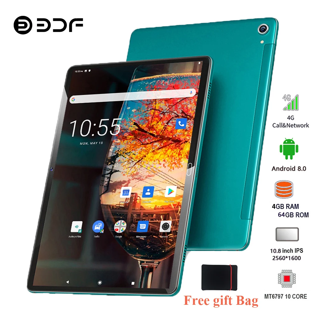 10 8 Inch Tablet Pc Deca Core размер экрана 2560*1600 IPS 4 Гб Оперативная память 64 Встроенная 13MP