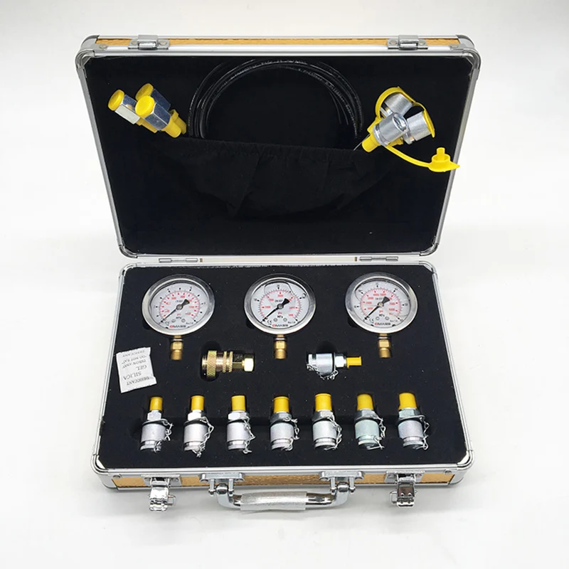 Высокоточный портативный тестовый гидравлический экскаватор манометр коробка