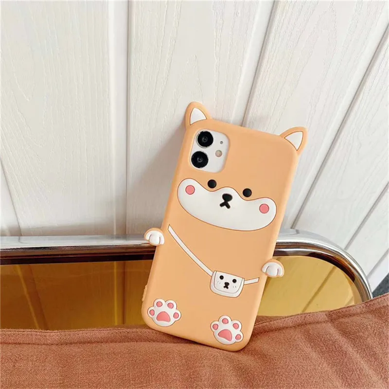 

Cartoon Shiba Inu Silicone Soft Phone Case For iPhone 7 8 Plus 2020 SE X XR XS Max 11 11Pro Max 12 12Pro Max Pro Mini Case Bag