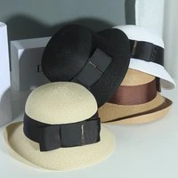 japanese shade straw hat 2021 new fashion small warping edge basin hat summer travel breathable leisure hat fashion elegant