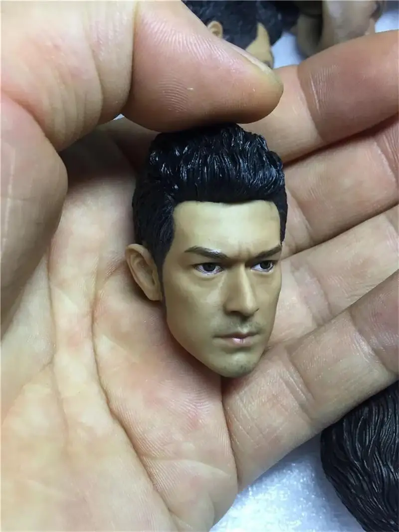 

In Stock For Sale 1/6th Asian Superstar Handsome Guy Takeshi Kaneshiro Male Head Sculpture For Usual 12inch Doll Action Figure