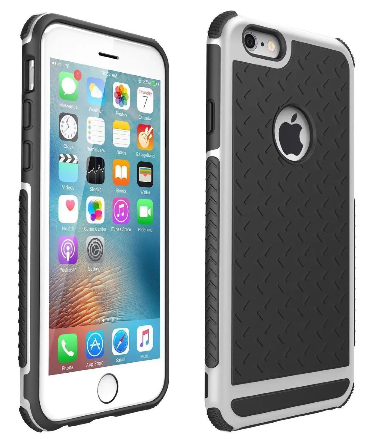 Противоударный резиновый Гибридный чехол для IPhone 7, 8, 6, 6S Plus, 5, 5S, SE, модный жесткий чехол, полная защита, тонкий роскошный деловой чехол - Цвет: B