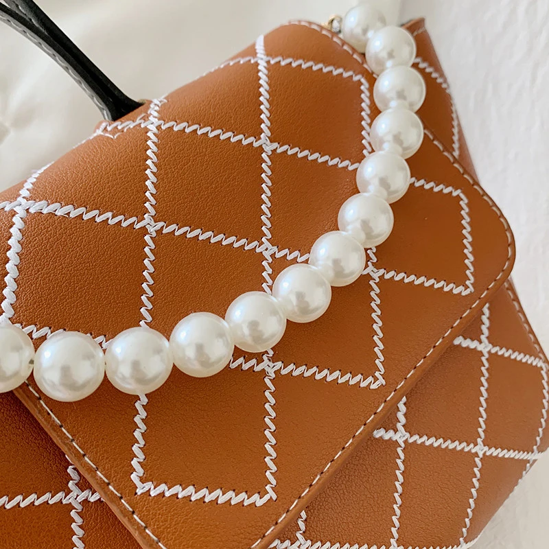 

2021 summer new fashion trend high-end niche design shoulder bag wild western chain diamond bucket bag handbag