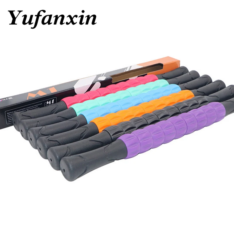 Массажная палочка для пилатеса аппарат массажа и снятия мышечной массы 9 спицами