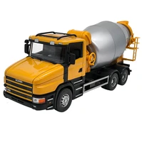 scania 132 scale tank truck cement mixer vehicle model alloy simulation can open the door truck car decorations gift display