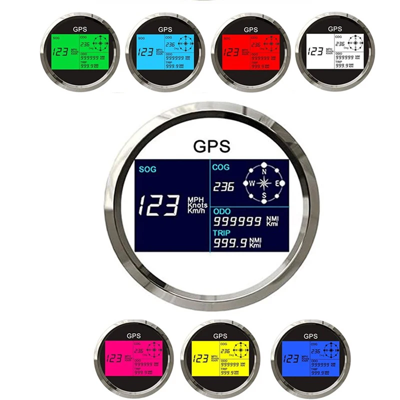 Спидометр с ЖК дисплеем 7 цветов 0 999 миль/ч|Спидометры| |