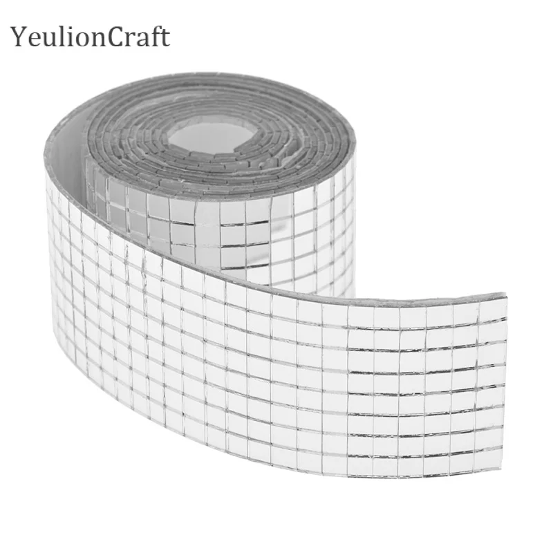 Самоклеящаяся мини квадратная стеклянная зеркальная мозаичная плитка Chzimade 150x0 5