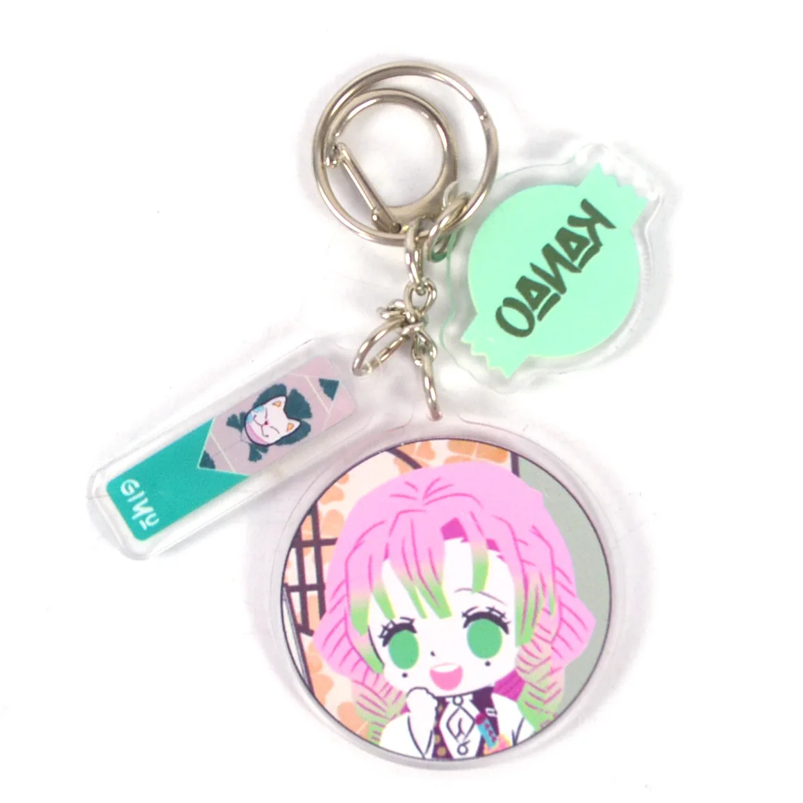 

Hot Japan Anime Demon Slayer Kimetsu No Yaiba Keychain Kamado Tanjirou Kamado-Nezuko Tomioka Giyuu Acrylic Key Chain Keyring