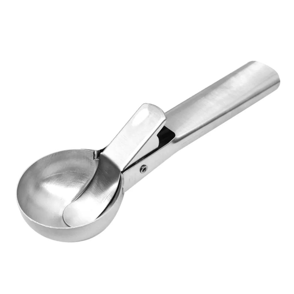 

Stainless Steel Spoon Kitchen Ice Cream Mashed Potatoes Watermelon Yogurt Cookies Anti-freeze Handle Scoop Kitchen Accessories