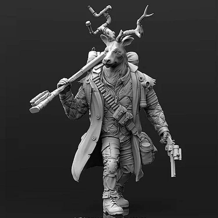 

1/24 Resin Character Model Science Fiction Stag Knight R261