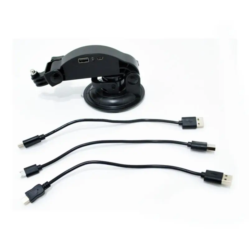 Крепление на присоске + качественный внешний аккумулятор улучшенные экшн камеры