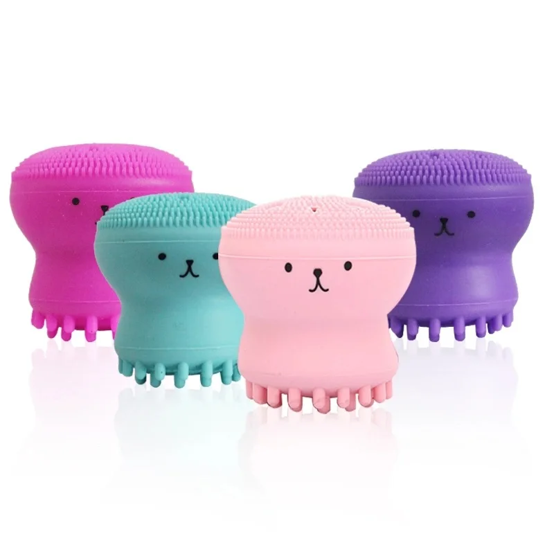 

Ctopus Shape Silicone Face Cleansing Brush Face Washing Product Pore Cleaner Exfoliator Face Scrub Brush Skin Care