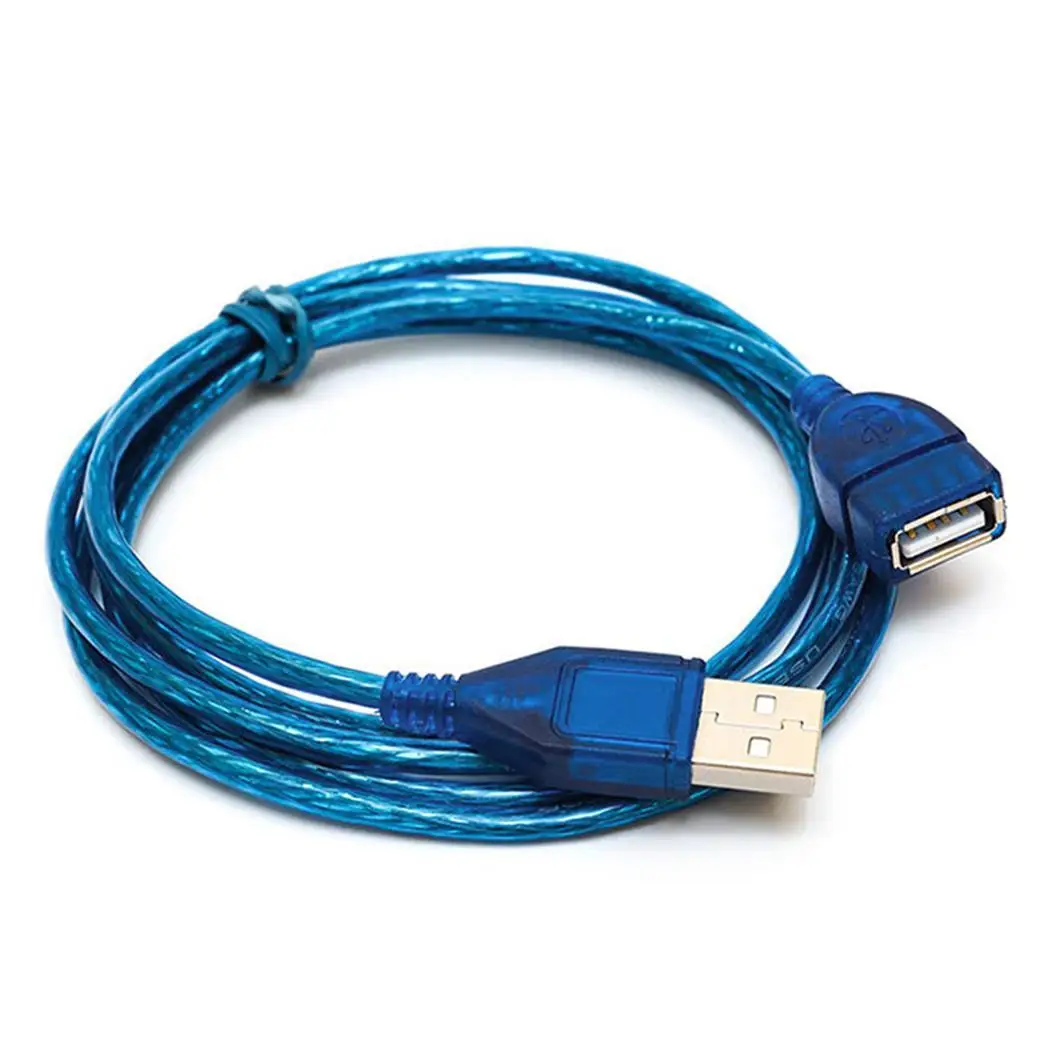 USB 2 0 A папа-мама около 1 5 м/59 дюйма синий удлинитель для передачи данных