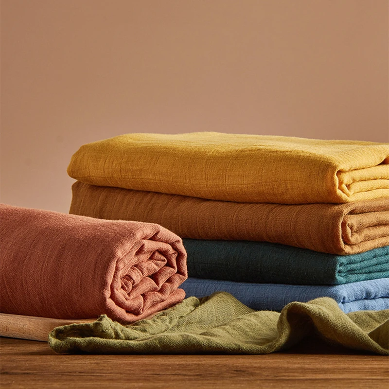 

Cotton Baby Swaddle Bamboo Muslin Blanket Soft Newborn Blanket Bath Towel Gauze Infant Wrap Sleepsack Stroller Cover 120x110 cm