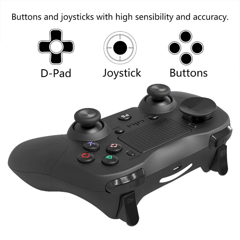Обновленный беспроводной Bluetooth Джойстик Геймпад для PS4 контроллер Dualshock 4