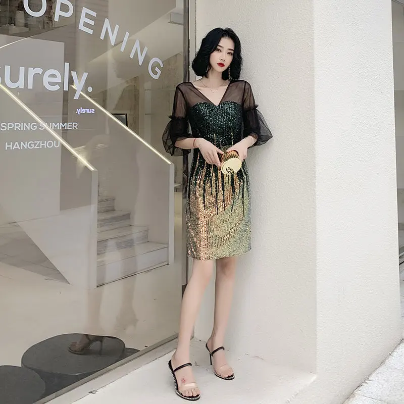 Новинка роскошное облегающее пикантное вечернее платье Qipao вечерние платья