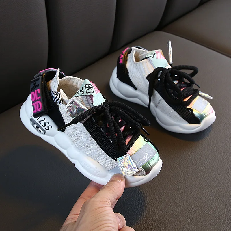 Спортивная обувь для девочек новинка весны и осени 2020 Детская Кокосовая дышащая