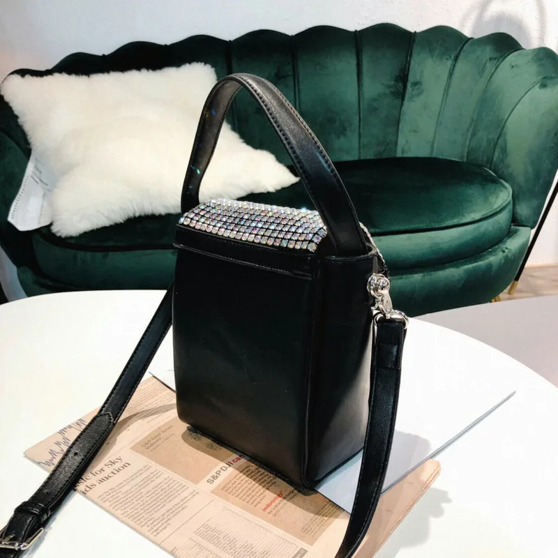 BXX Sac/ модные роскошные сумки женские дизайнерские стразы половина крышки маленький квадратный карман сумка через плечо ZC880