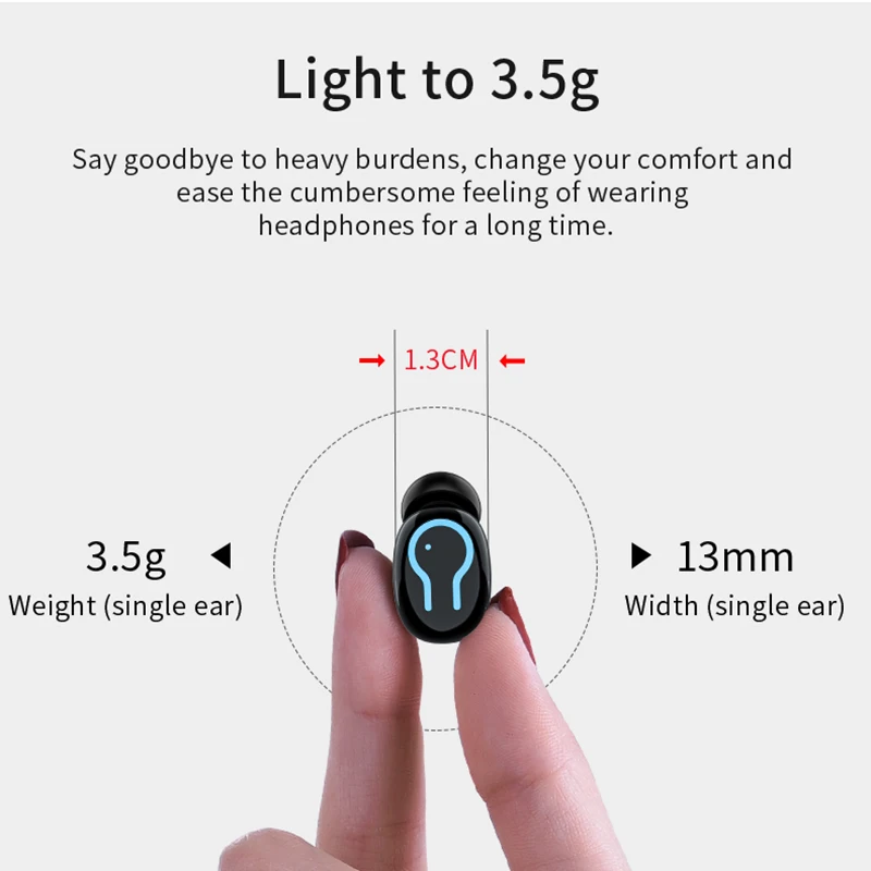 HBQ Bluetooth 5,0 наушники портативные TWS беспроводные наушники-вкладыши с power Bank чехол микрофон водонепроницаемые спортивные наушники Авто сопряжение гарнитура