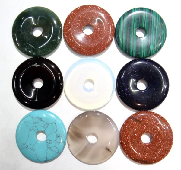 Подвески в виде малахита агата Пончика из натурального золота 40 мм оптовая